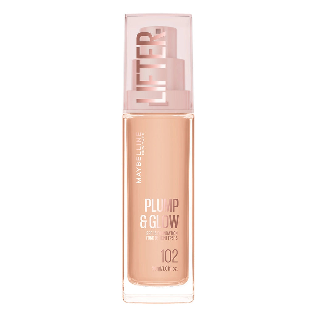 Maybelline New York Lifter Plump & Glow Illuminating Foundation 102