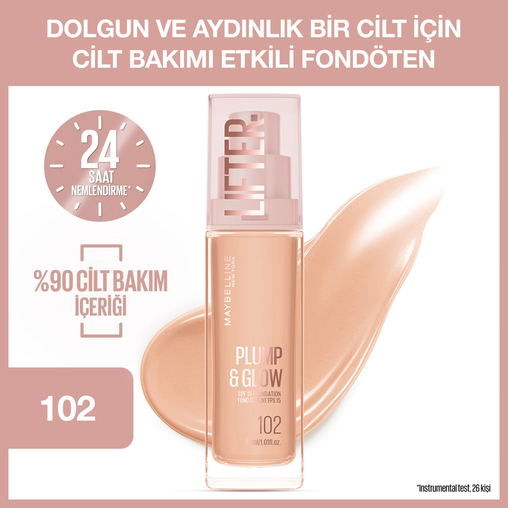 Maybelline New York Lifter Plump & Glow Illuminating Foundation 110