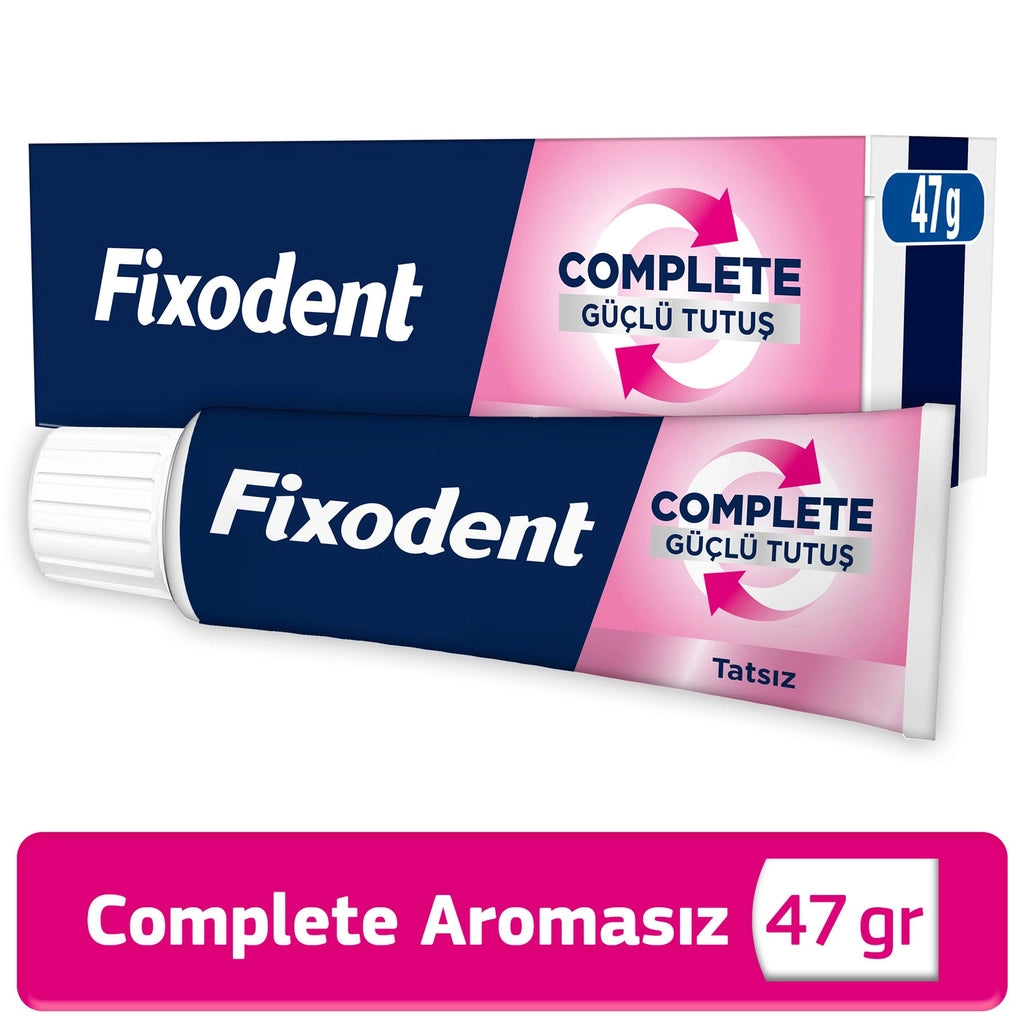 Fixodent Complete Strong Hold Tasteless Full and Partial Denture Adhesive Cream 47 gr