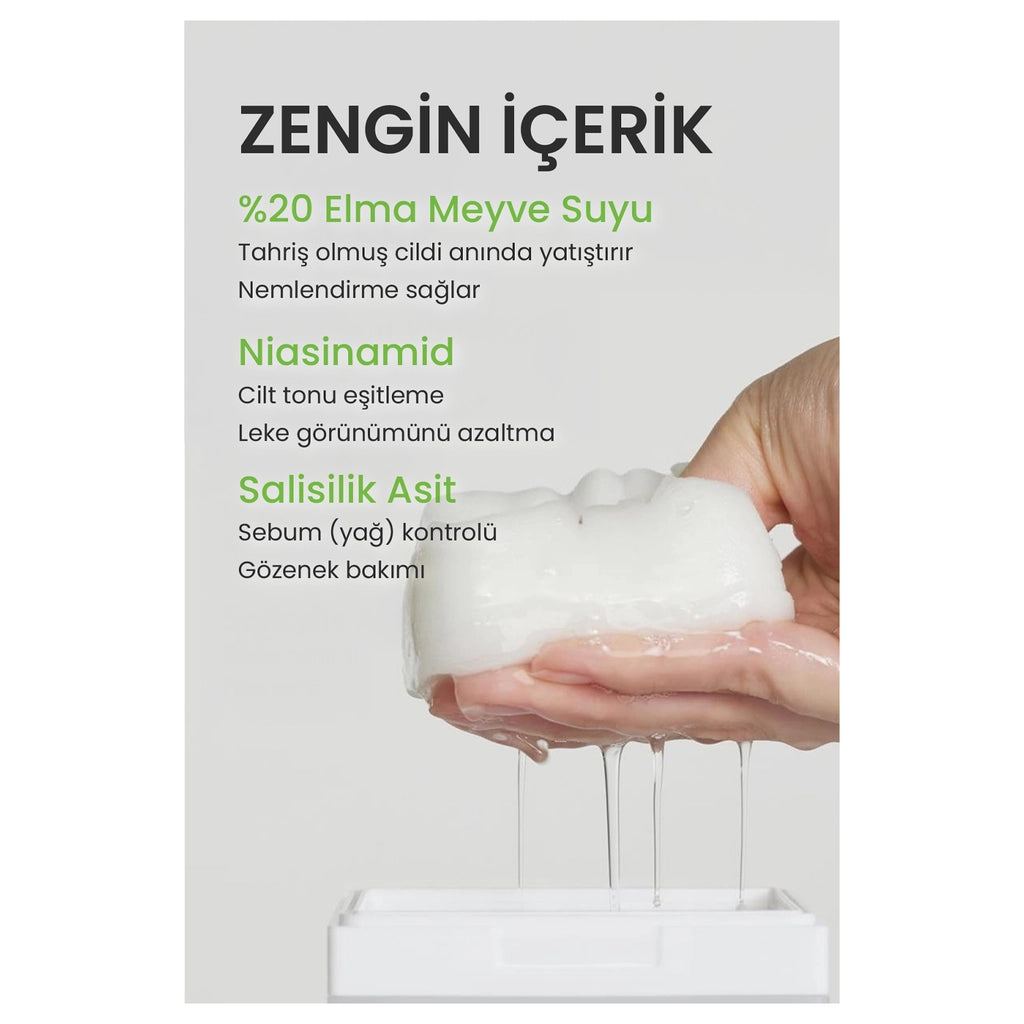 Dermal Exfoliating Apple Toner Pad Facial Pore Care Tonic Pad 8 Pcs