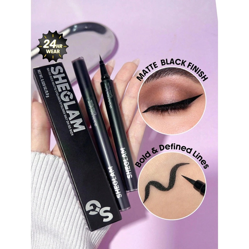 Sheglam Oh So Rich Matte Eyeliner Black