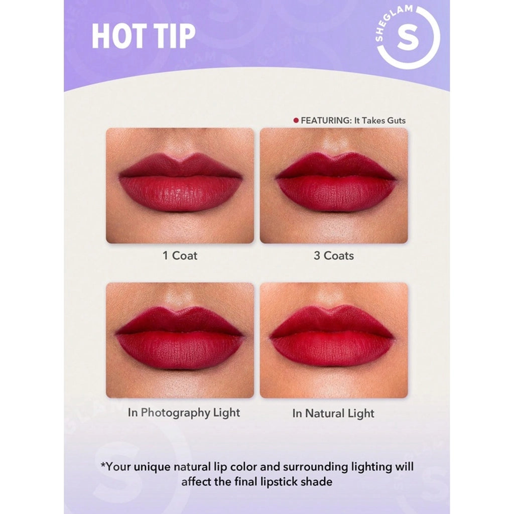 Sheglam Dynamatte Boom Matte Lipstick 001 Encore Energy