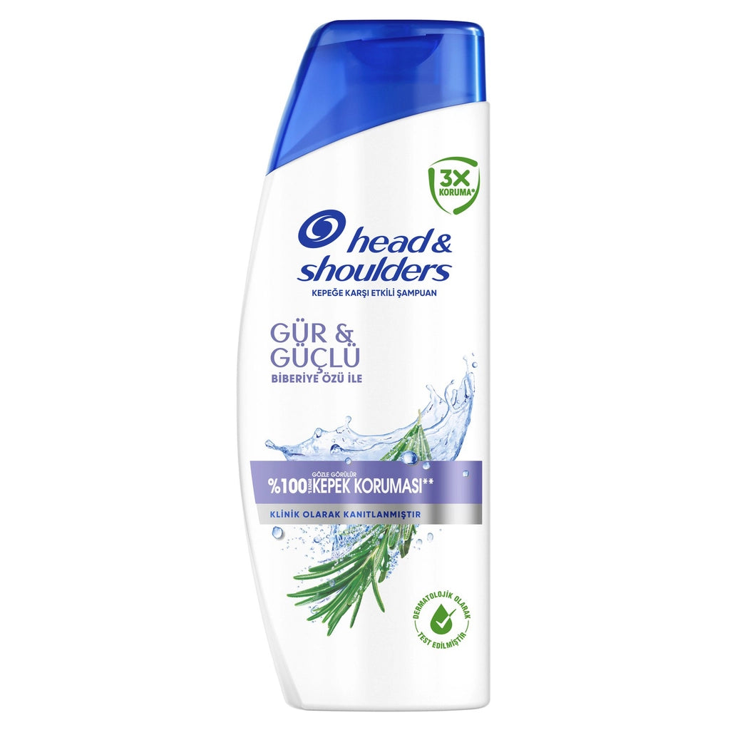 Head & Shoulders Rosemary Extract Thick and Strong Hair Effective Anti-Dandruff Shampoo 330 ml