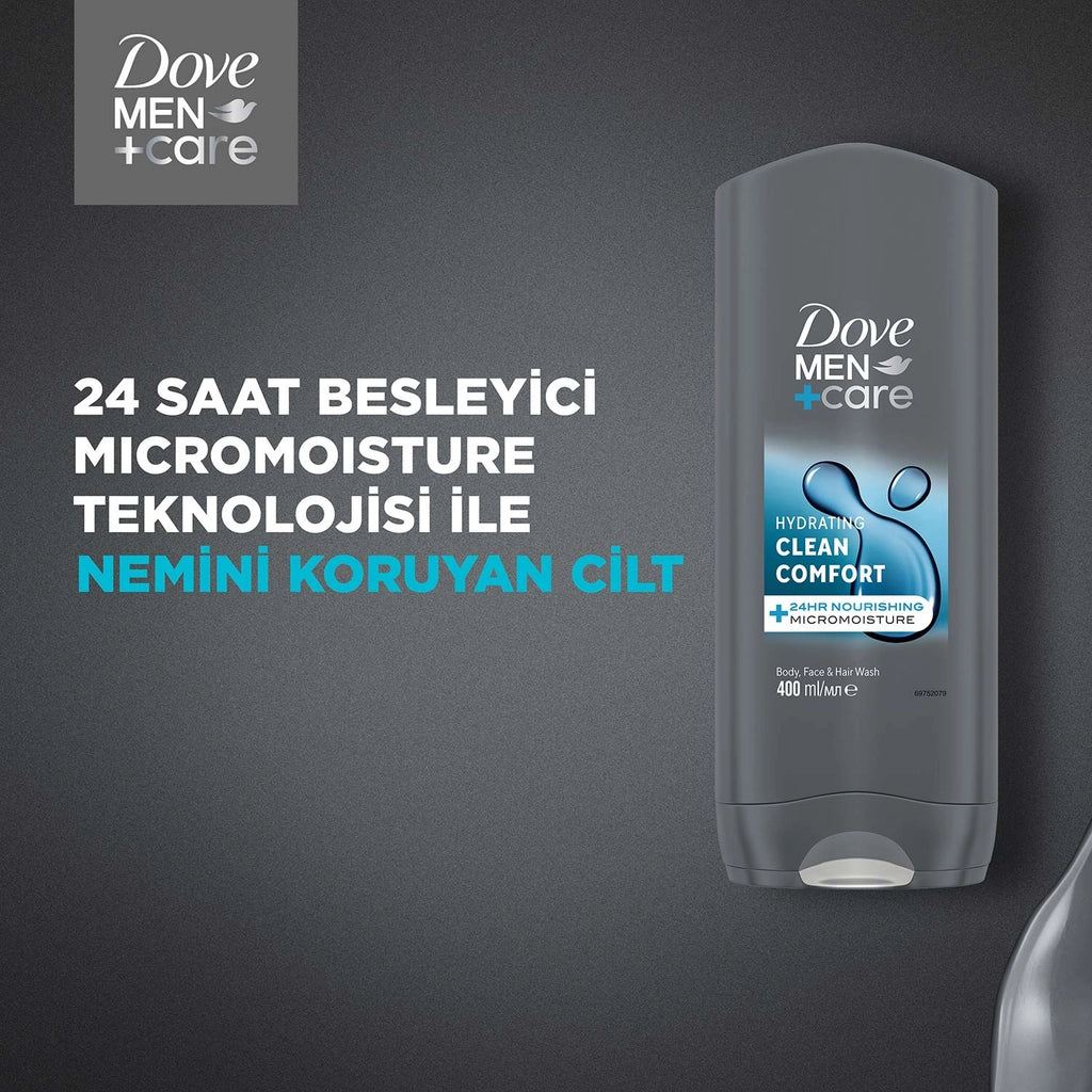 Dove Men +Care Clean Comfort Moisturizing Shower Gel 400 ml
