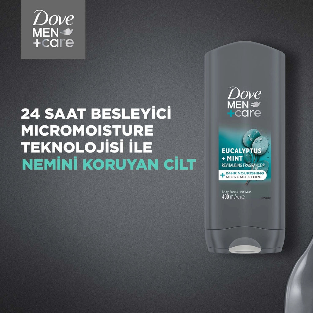 Dove Men +Care Eucalyptus + Mint Revitalizing Shower Gel 400 ml
