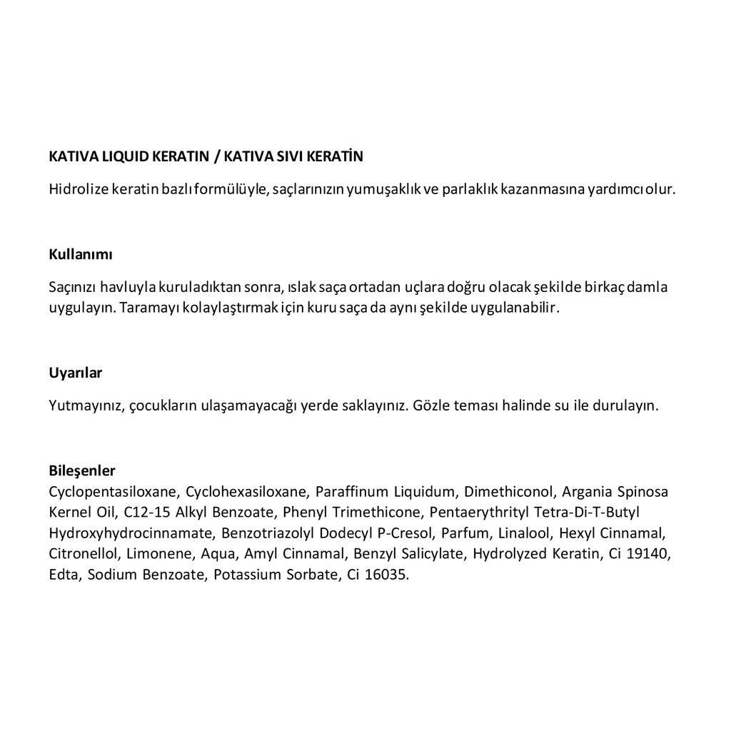 Kativa Strengthening Herbal Keratin Oil 60 ml