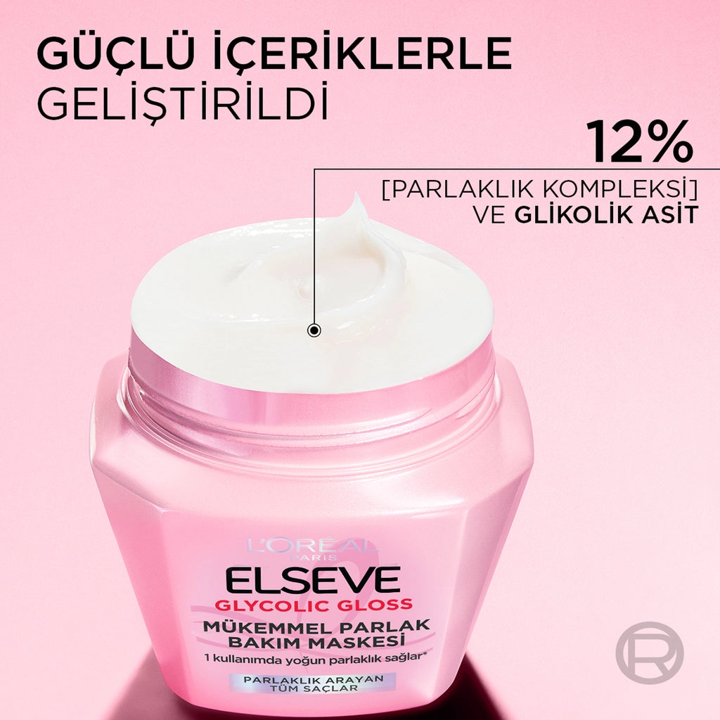 Loreal Paris Elseve Glycolic Gloss Hair Care Mask That Gives Perfect Shine 300 ml
