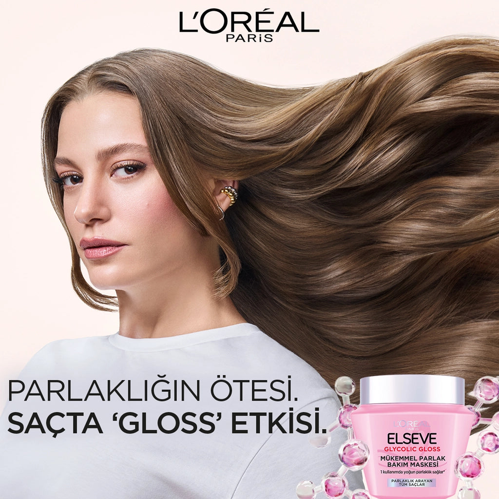 Loreal Paris Elseve Glycolic Gloss Hair Care Mask That Gives Perfect Shine 300 ml