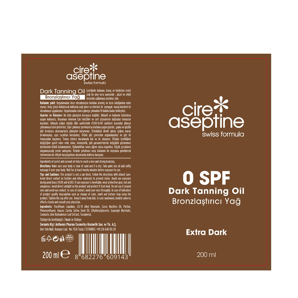 Cire Aseptine 0SPF Bronzing Oil 200 ml