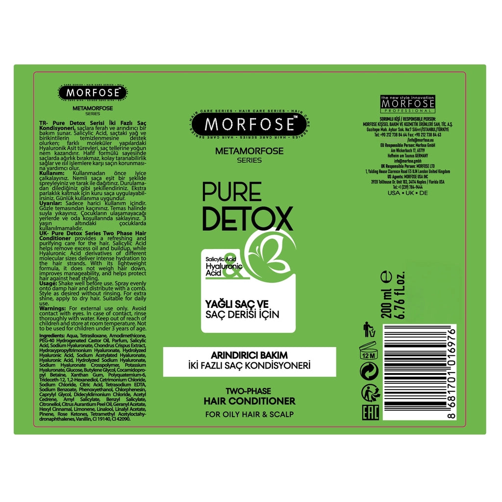 Morfose Metamorphose Pure Detox Purifying Care Two Phase Hair Conditioner 200 ml