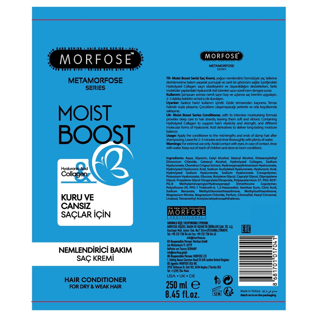 Morfose Metamorphose Moist Boost Moisturizing Care Conditioner 250 ml