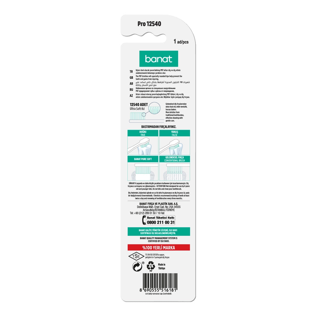 Banat Pro 12540 Toothbrush (Soft)