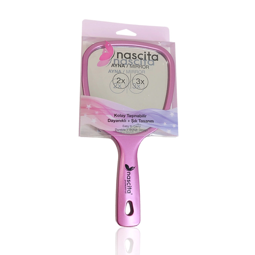 Nascita Magnifying Hand Mirror Pink
