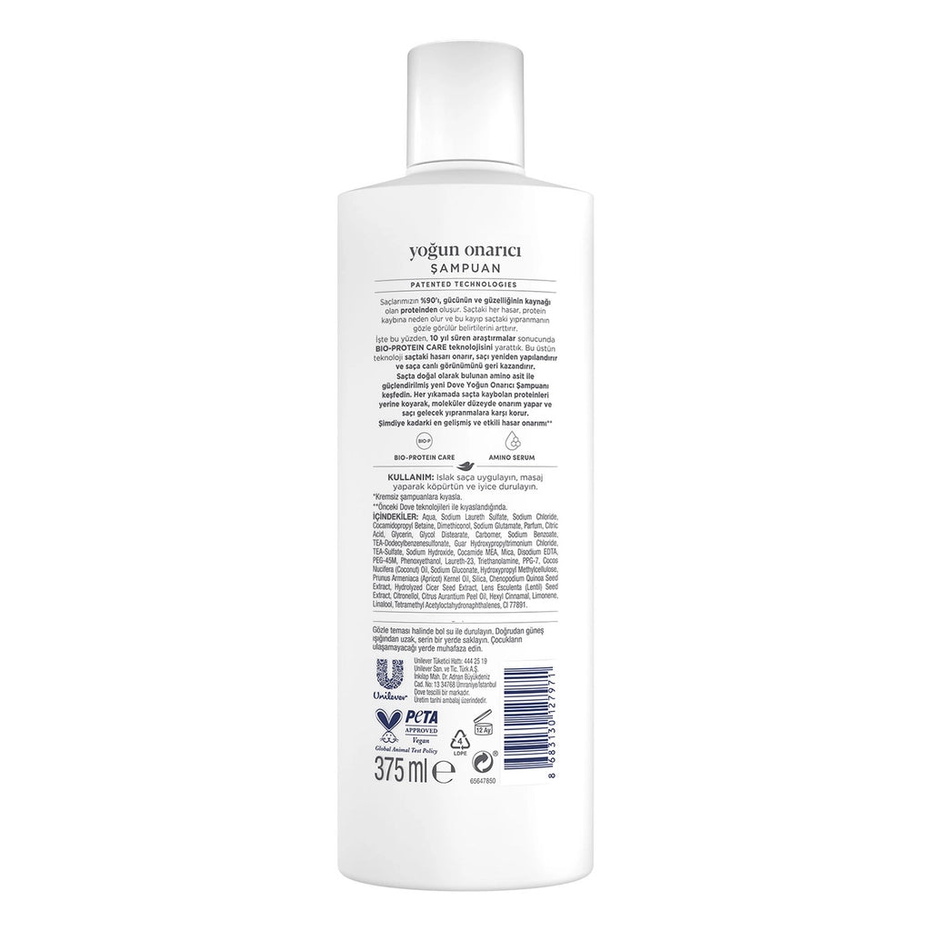 Dove Amino Serum Intensive Repair Shampoo 375 ml