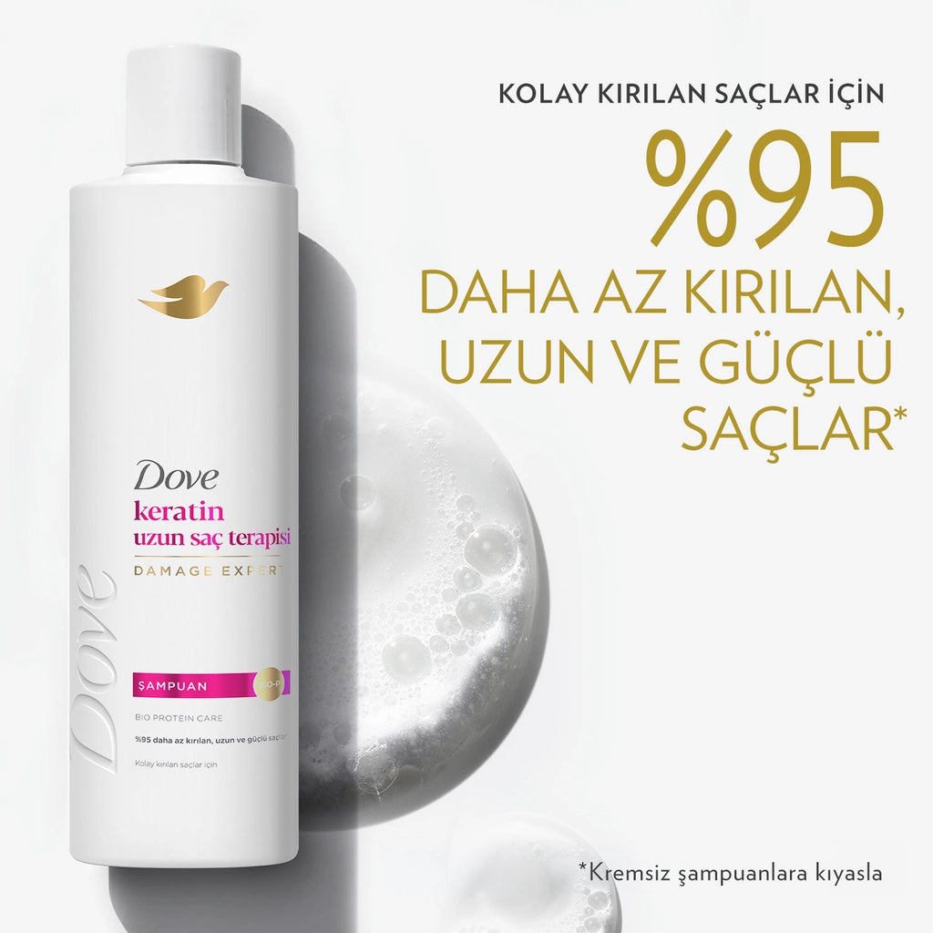Dove Keratin Long Hair Therapy Shampoo 375 ml
