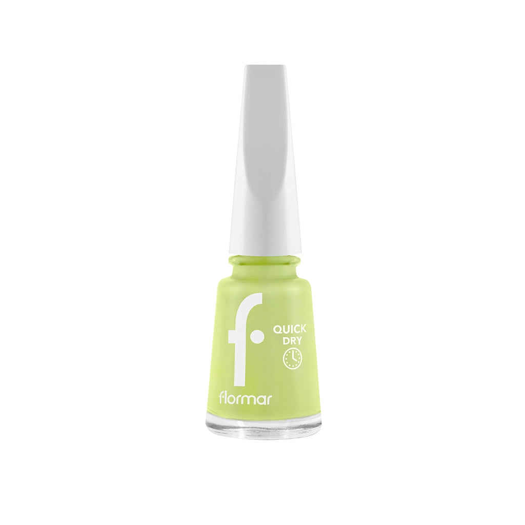 Flormar Quick Dry Fast-Drying Intensely Pigmented Nail Polish QD43 Green First