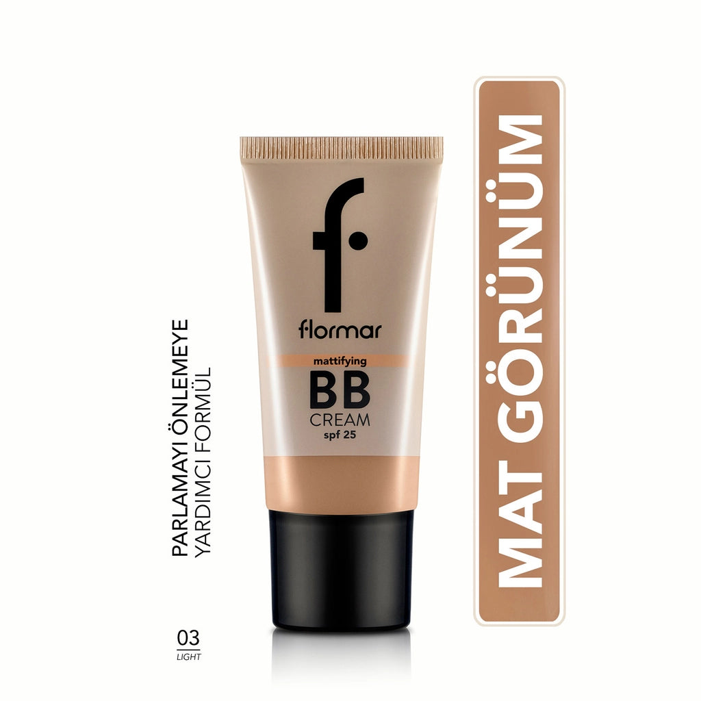 Flormar Anti-Shine SPF25 Matte Finish BB Cream 03 Light