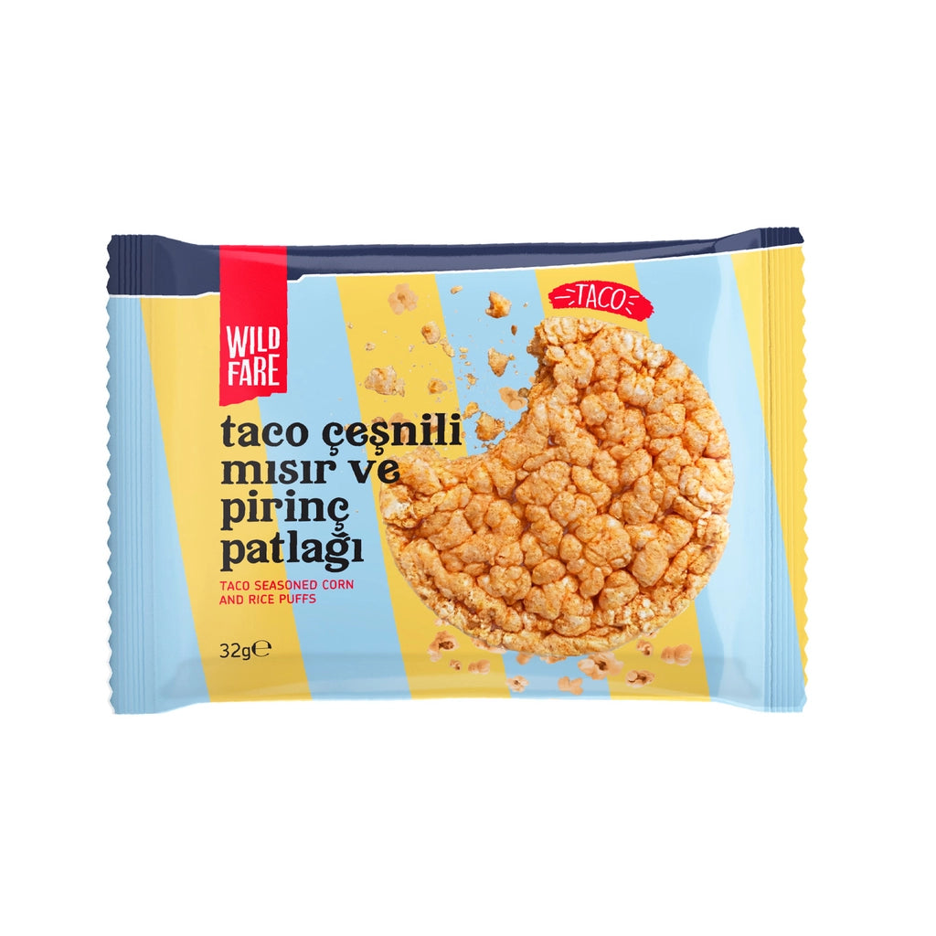 Wildfare Corn and Rice Pops with Taco Seasoning 32 gr