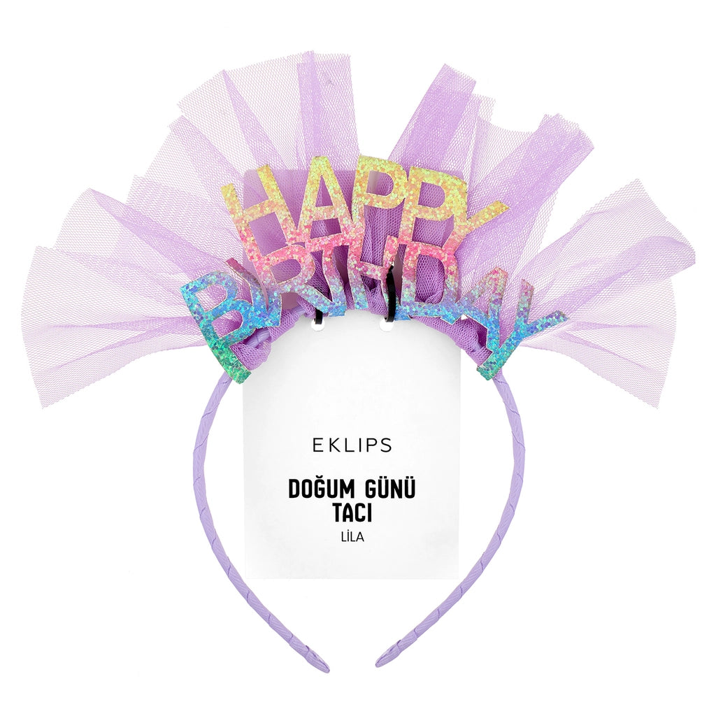 Eklips Happy Birthday Crown Pink