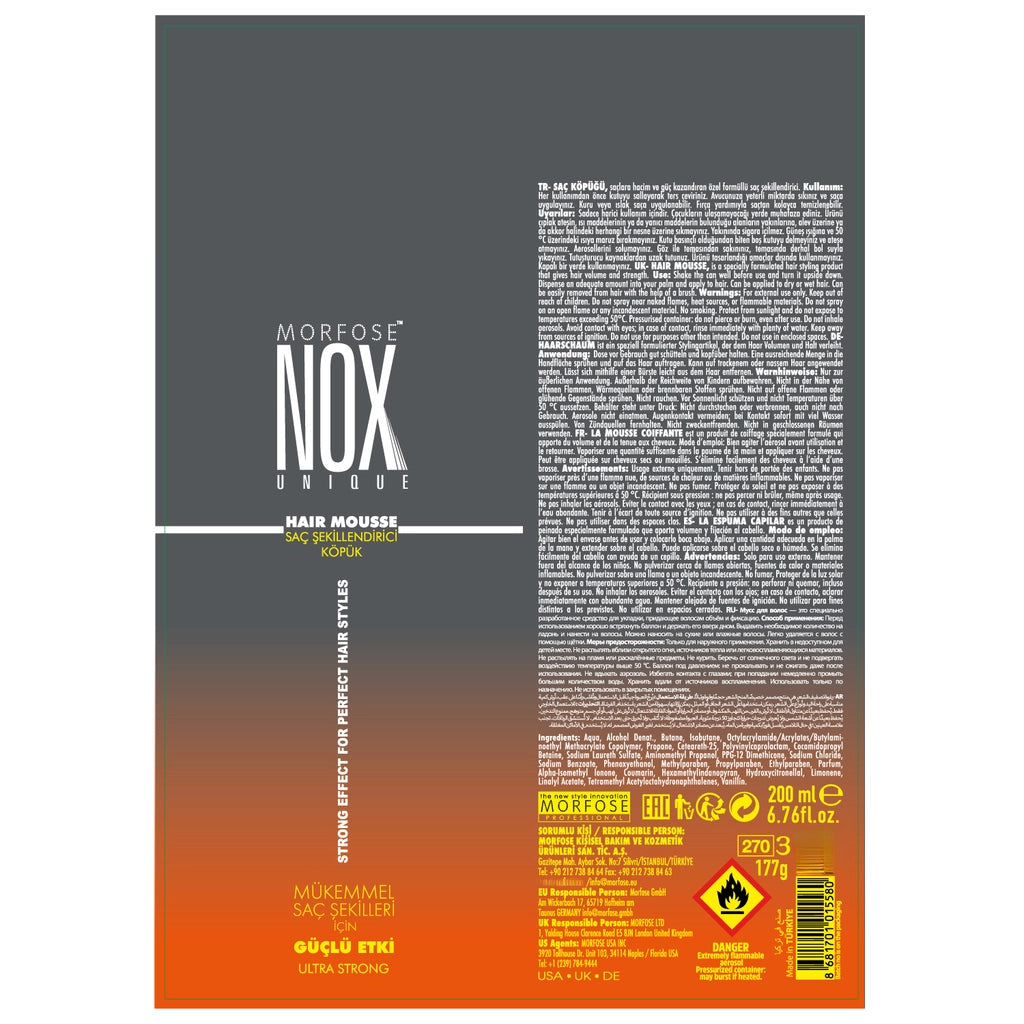Morfose Nox Hair Mousse 200 ml
