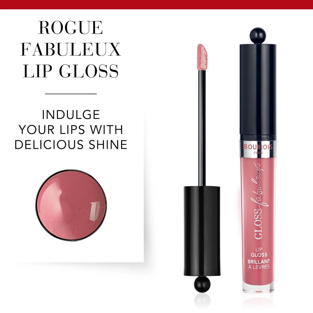 Bourjois Gloss Fabuleux Non-Sticky Shine Lip Gloss 07 Standing Rose&