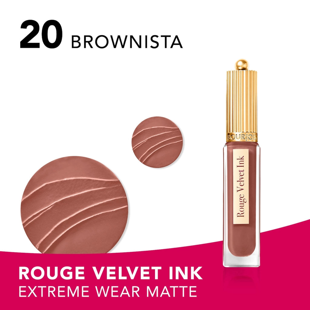 Bourjois Rouge Velvet Ink Liquid Lipstick 20 Brownista