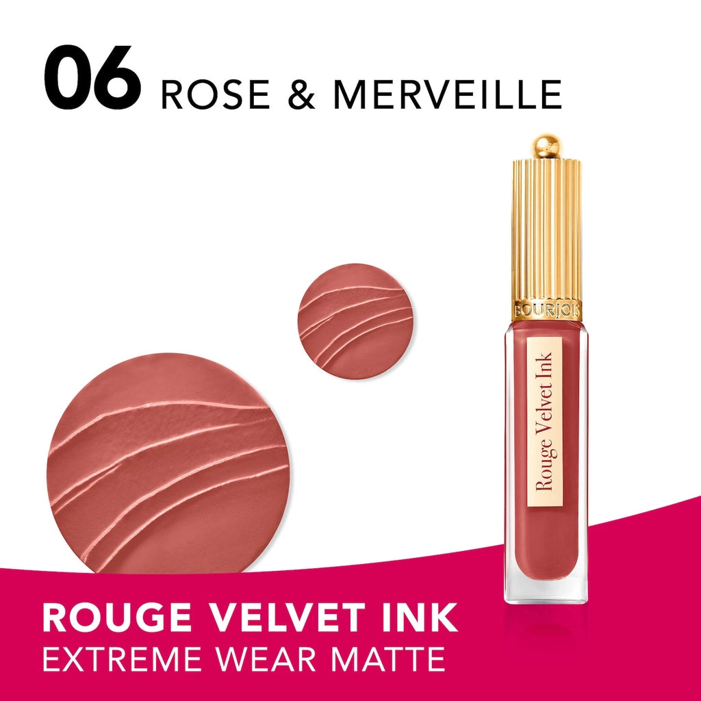 Bourjois Rouge Velvet Ink Liquid Lipstick 06 Rose & Merveille