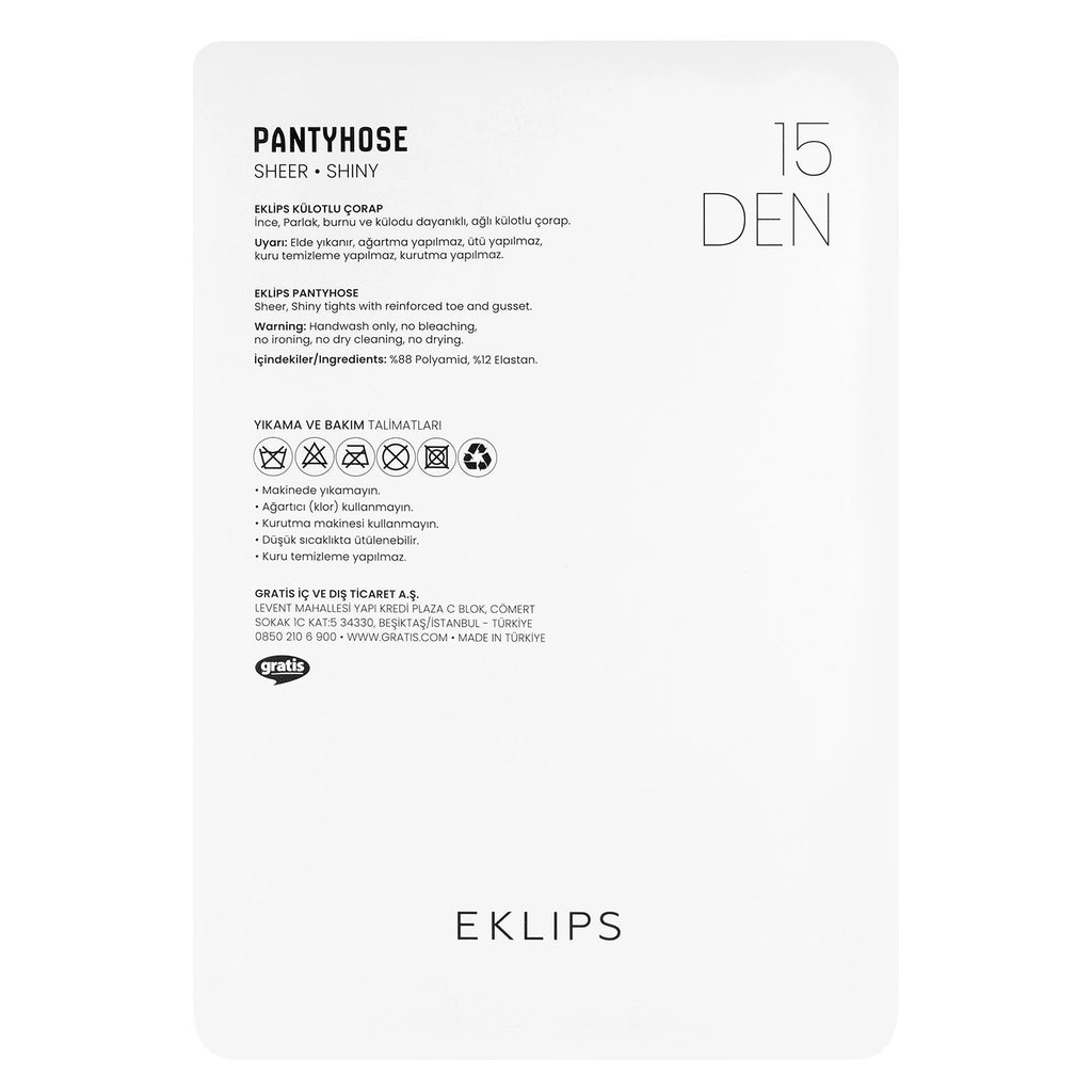 Eklips Chestnut Pantyhose Size L