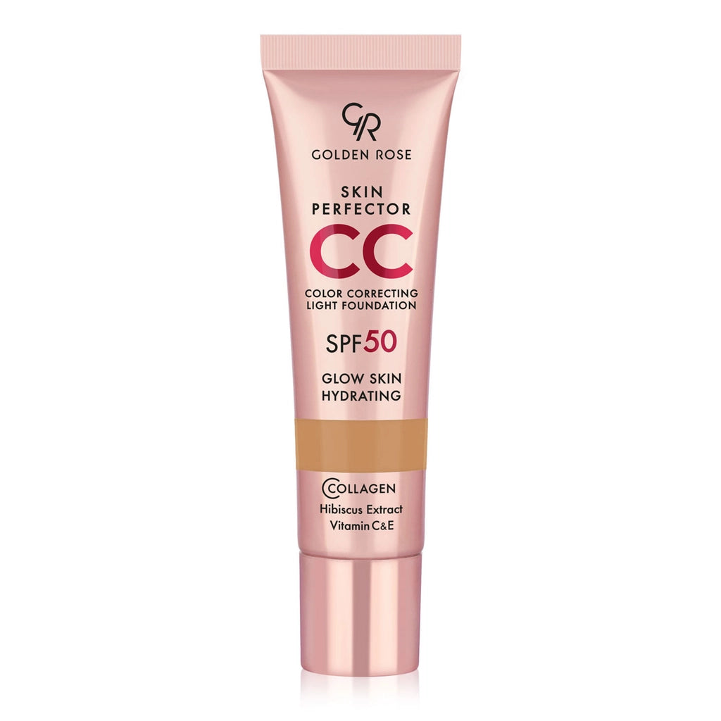 Golden Rose Skin Perfect CC SPF50 Foundation 104 Warm Honey