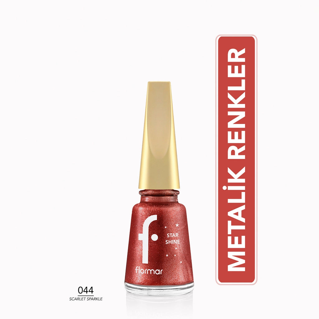 Flormar Star Shine Intensely Pigmented and Metallic Look Nail Polish 001 Mirror On the Wall