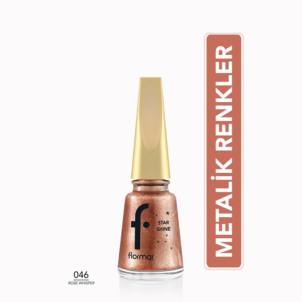 Flormar Star Shine Intensely Pigmented and Metallic Look Nail Polish 001 Mirror On the Wall