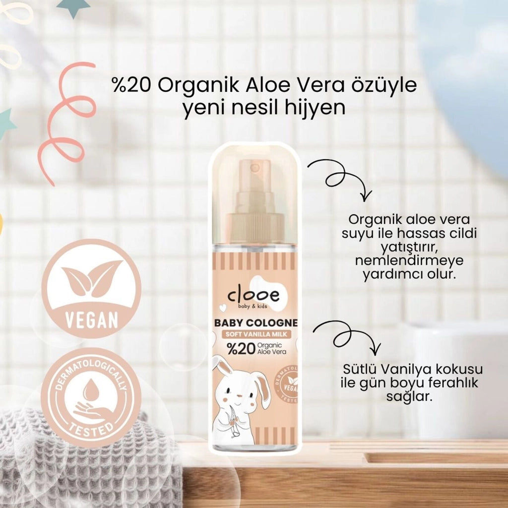 Clooe Soft Milky Vanilla Baby Cologne 150 ml