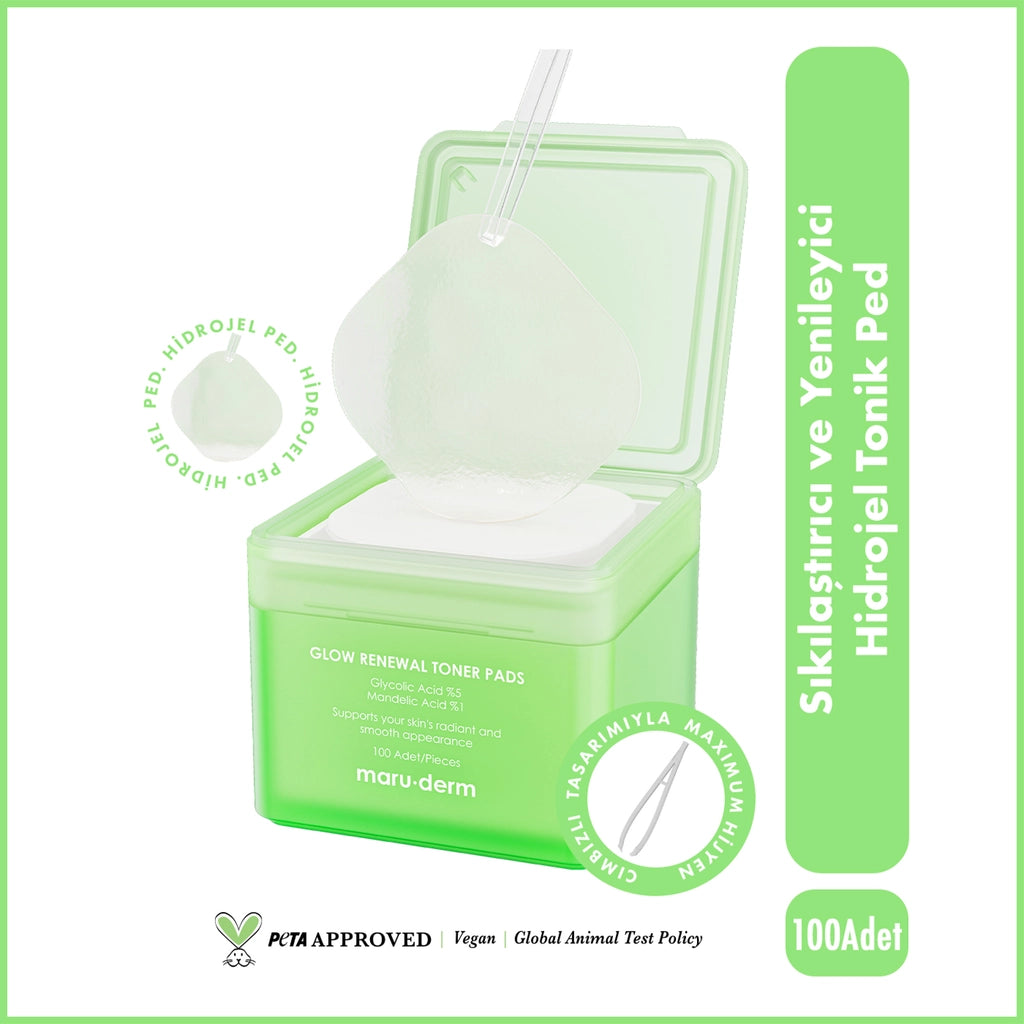 Maruderm Firming and Renewing (Glow Renewal) Tonic Pad 100 Pieces