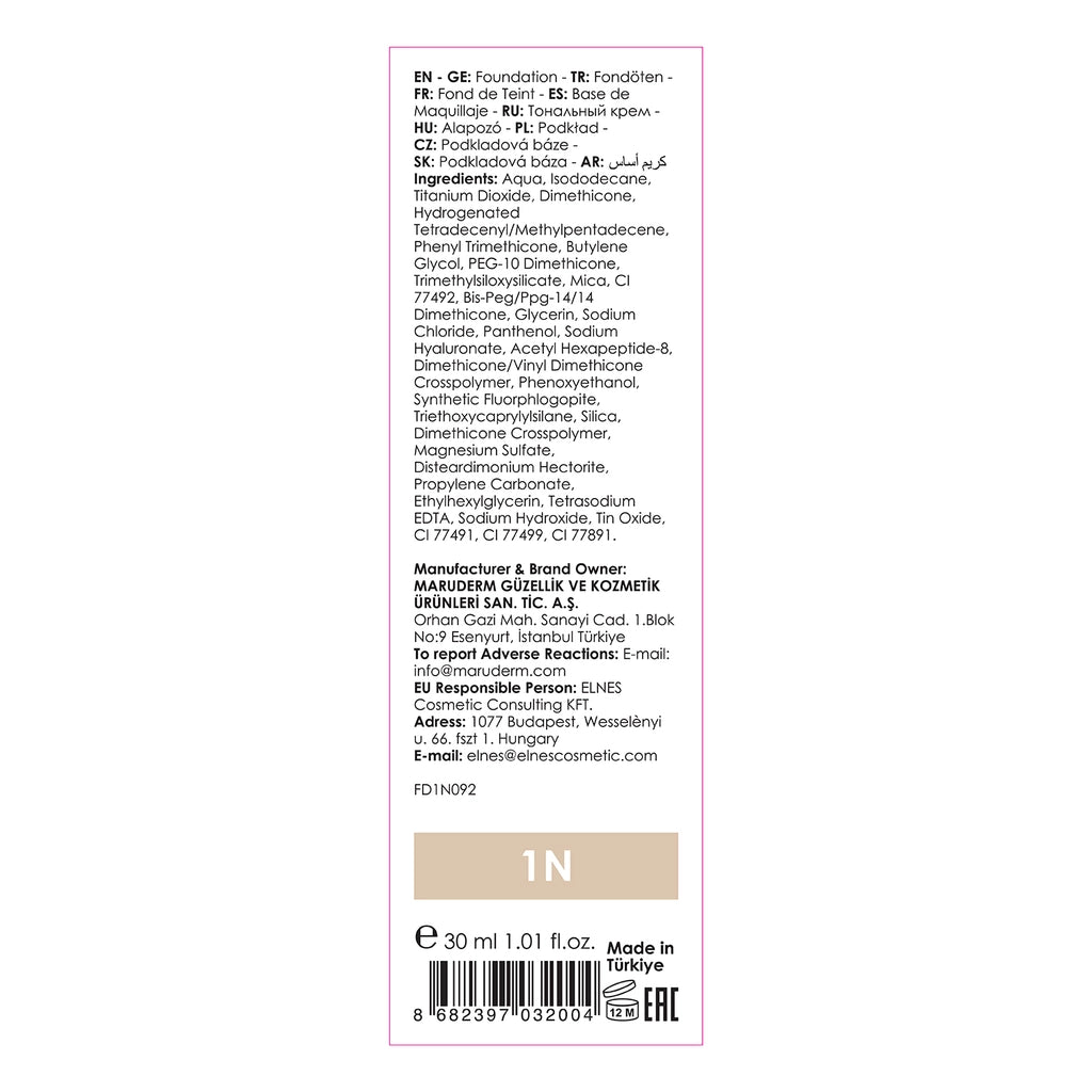 Maruderm Make Up Your Shades Foundation 1N