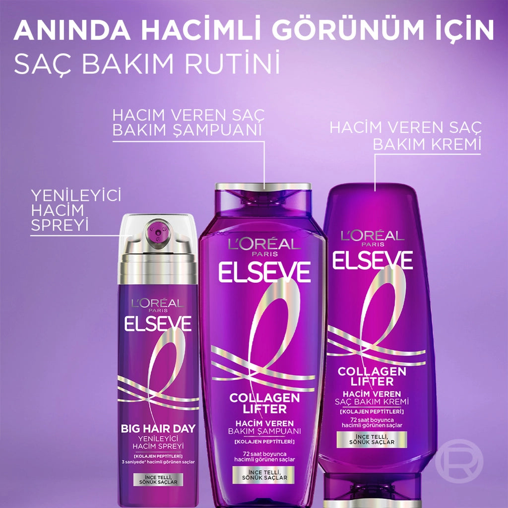 Loreal Paris Elseve Volumizing Hair Care Cream Containing Collagen Lifter (Collagen Peptides) 250 ml