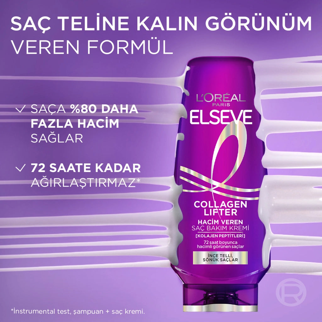 Loreal Paris Elseve Volumizing Hair Care Cream Containing Collagen Lifter (Collagen Peptides) 250 ml