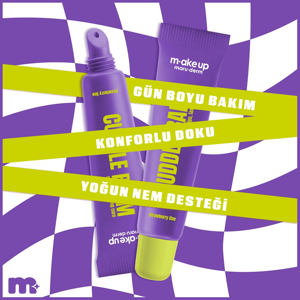 Maruderm Make Up Cuddle Balm Lip Balm Starwberry Line
