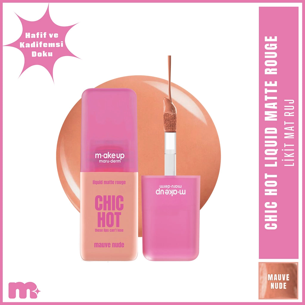 Maruderm Make Up Chic Hot Liquid Matte Lipstick Bricks