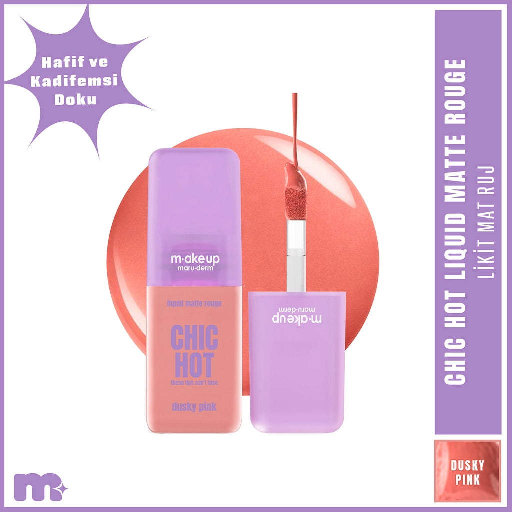 Maruderm Make Up Chic Hot Liquid Matte Lipstick Bricks