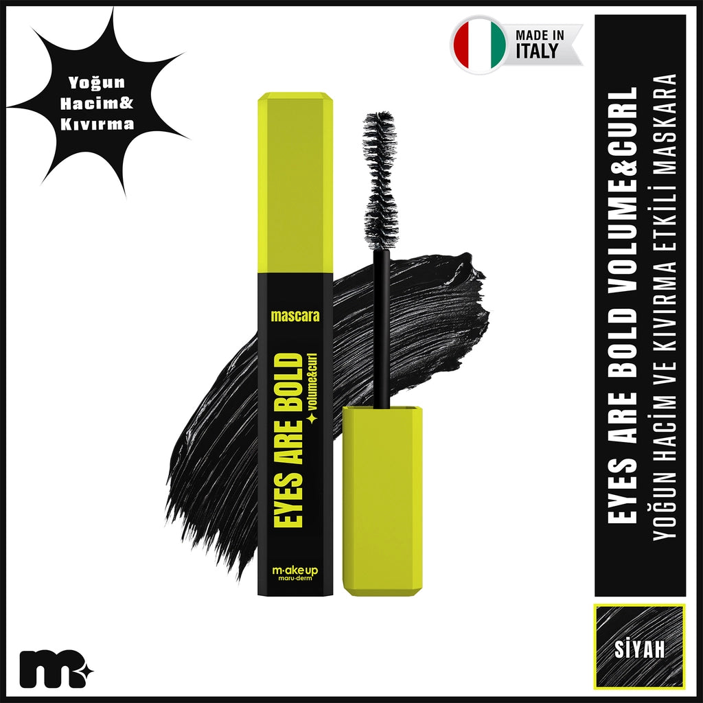 Maruderm Make Up Eyes Are Bold Mascara Volume & Curl (Black)
