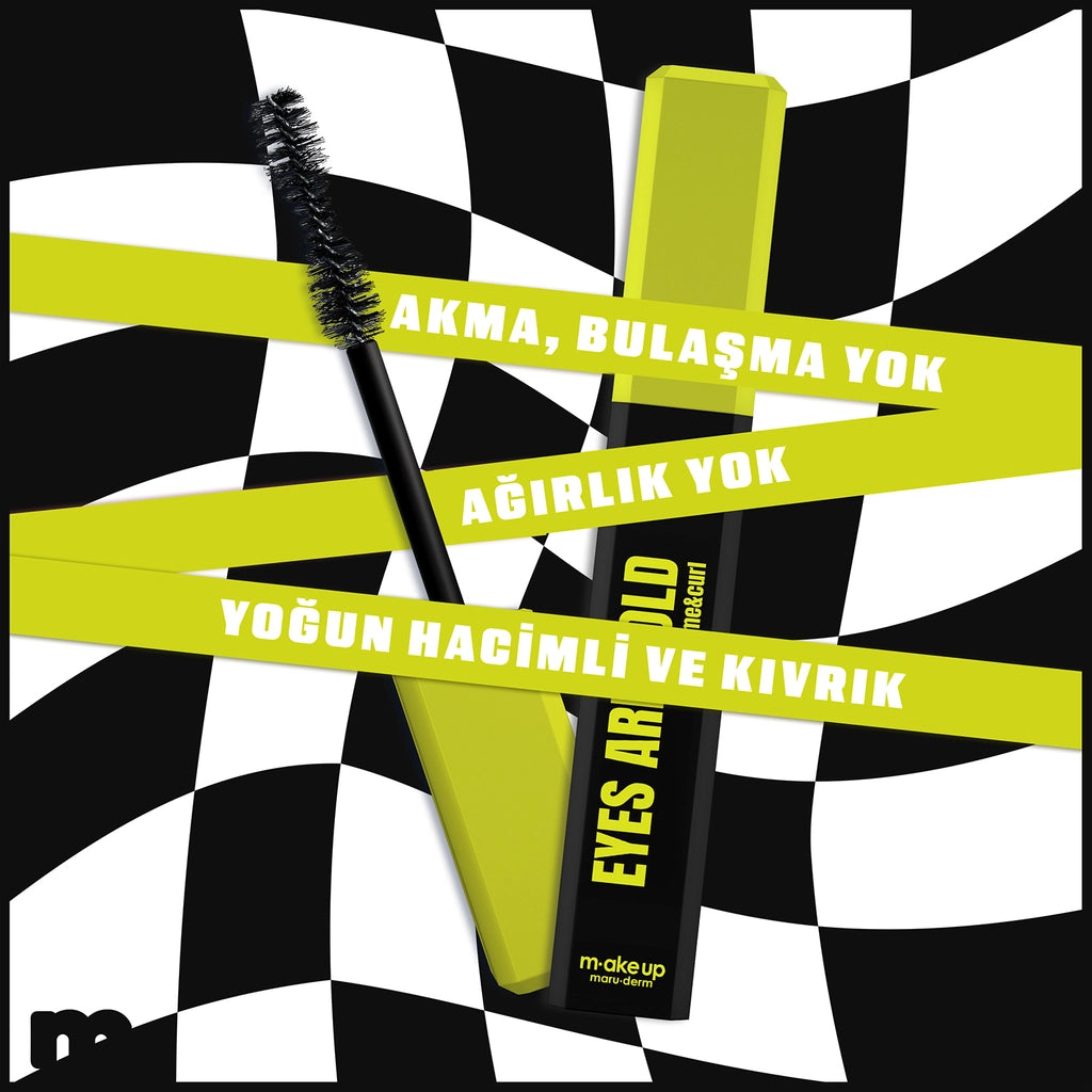 Maruderm Make Up Eyes Are Bold Mascara Volume & Curl (Black)