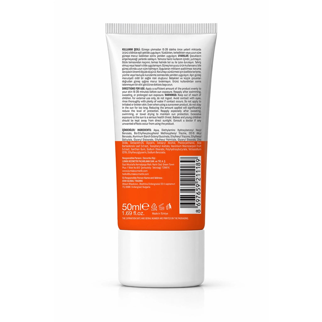 Sun Of+ Dry Touch Facial Sun Cream 50SPF 50 ml