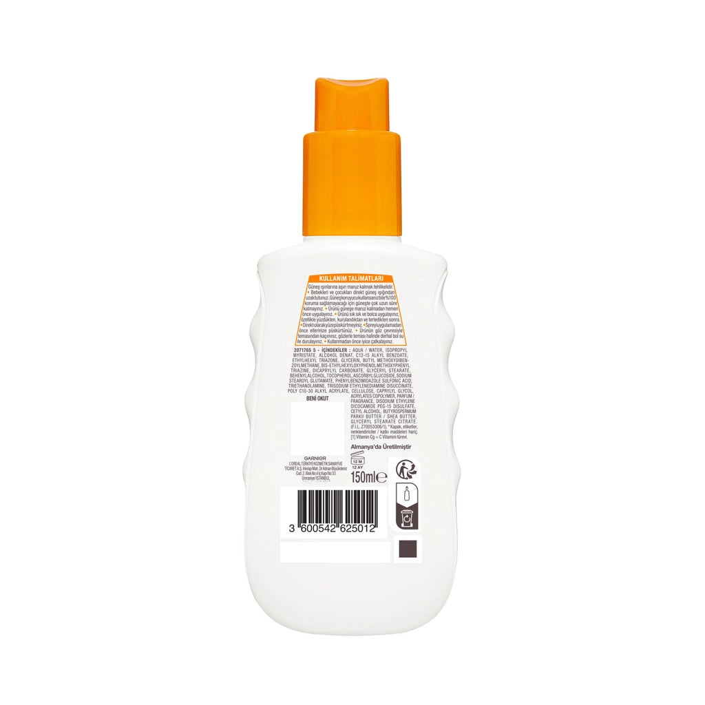 Garnier Ambre Solaire 24 Hour Moisture SPF30 Very High Protection Spray 150 ml
