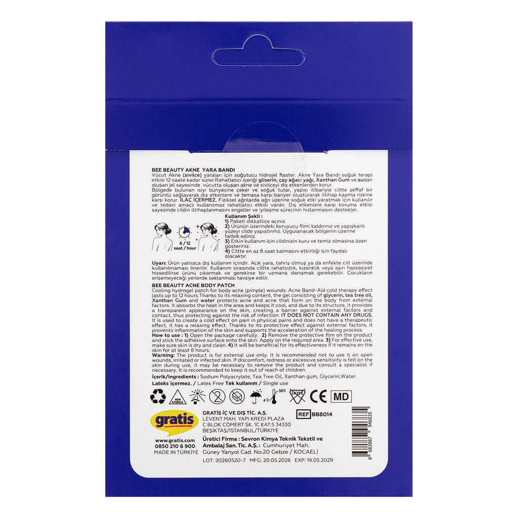 Bee Beauty Acne Body Band-Aid 4 Pieces