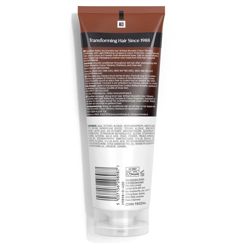 John Frieda Brilliant Brunnette Color Vibrancy Color Revitalizing Conditioner 250 ml