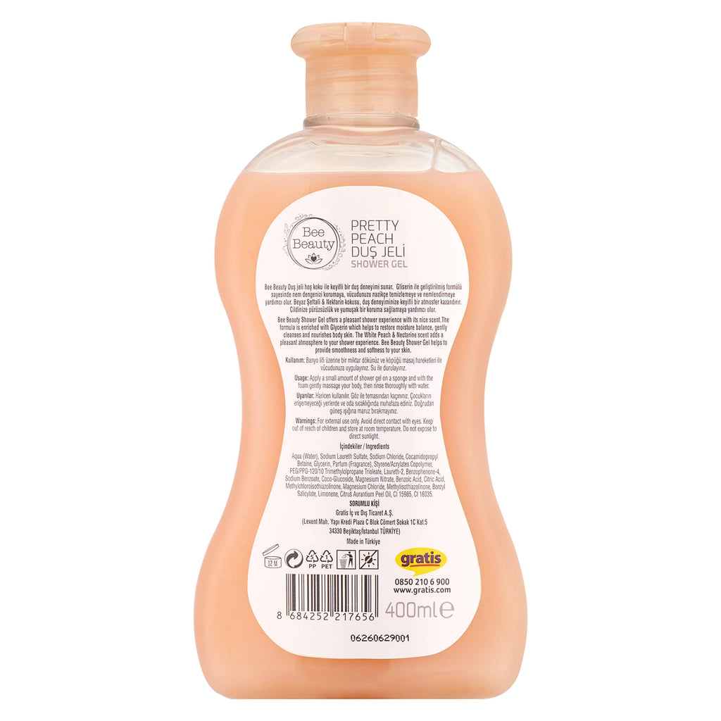 Bee Beauty Shower Gel Pretty Peach 400 ml