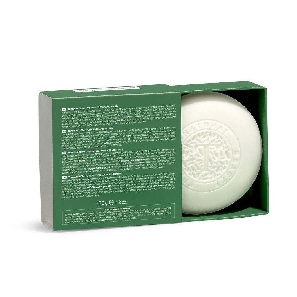 Thalia Marjoram Oil & Tea Tree Solid Face Washing Soap 120 gr