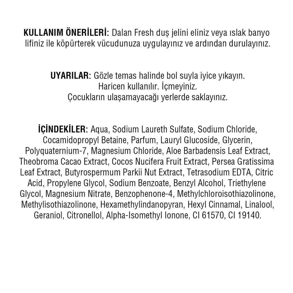 Dalan Fresh Shower Gel Aloe Vera 450 ml