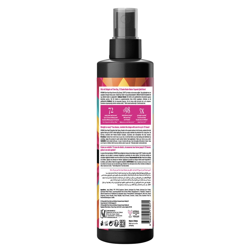 Urban Care Style Guide Hair Protection Spray Against Heat 200 ml
