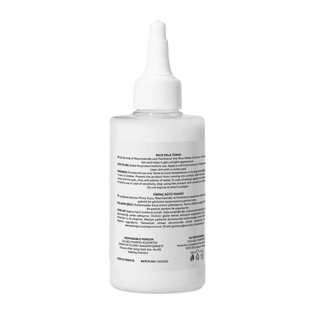 Calliel Brightening Anti-Blemish Skin Tone Equalizing and Brightening Rice Tonic 200 ml